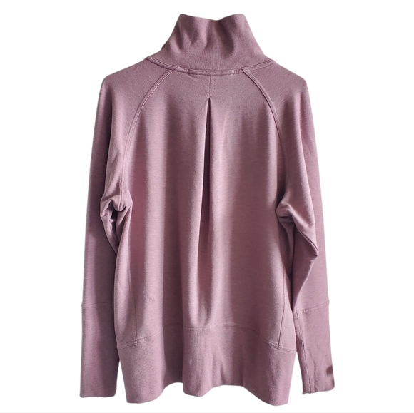 Lululemon Heathered Vintage Mauve High Lines Pullover Size 8 - Picture 4 of 8